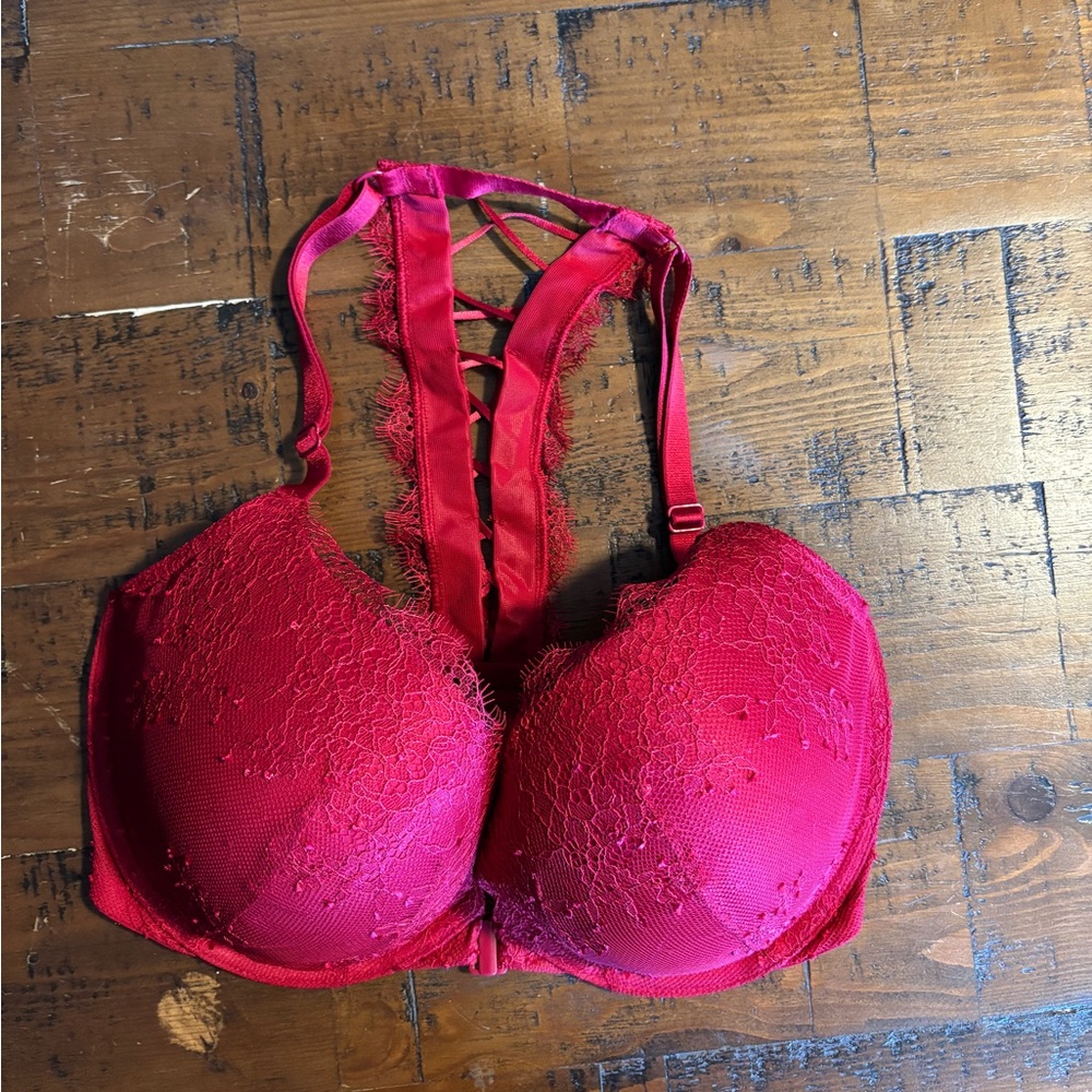Victoria's Secret Red Lace Bra